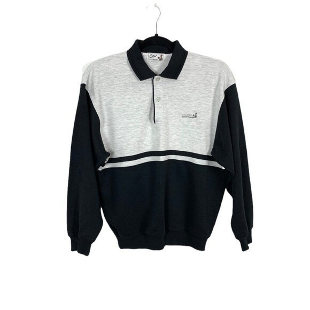 Copa Sportswear Sweater Medium Unisex‎ Black White Retro Vintage